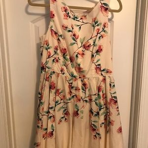 Flower print dress
